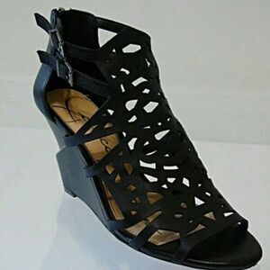 Jessica Simpson Wedge Leather Sandals